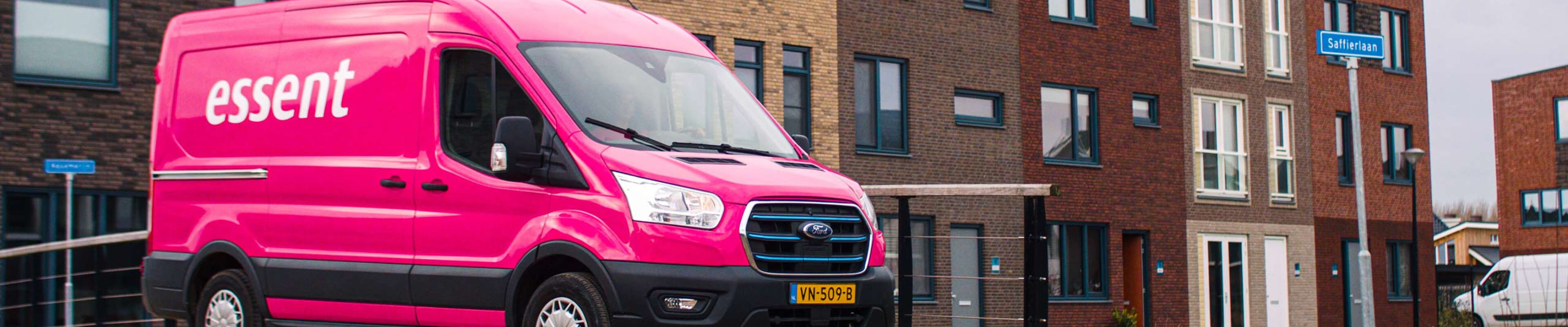 Beste energieleverancier - busje van Essent