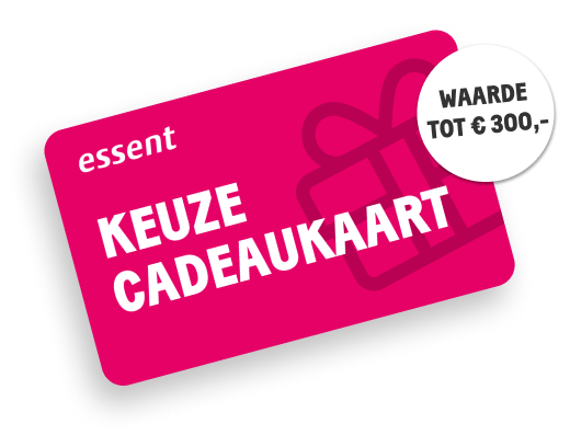 Essent Keuze Cadeaukaart waarde tot 300 euro