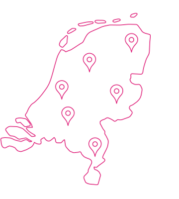 Servicepartner kaart van Nederland