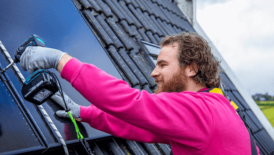Zonnepanelen met bespaartegoed
