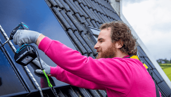 Zonnepanelen met bespaartegoed