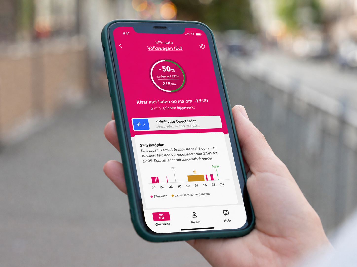 Essent app voor slim laden