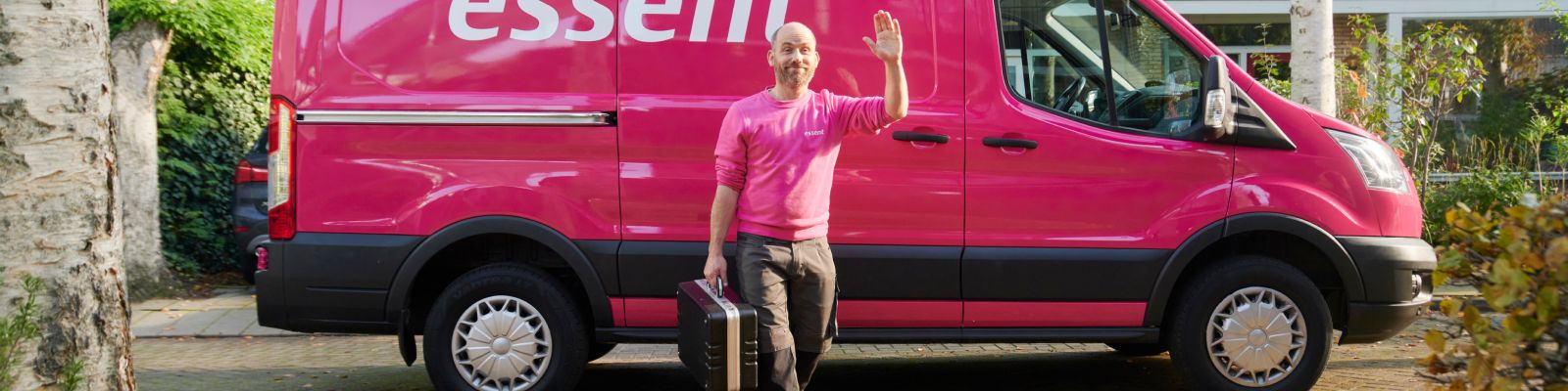 essent medewerker voor essent busje