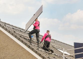 Zonnepanelen schuin dak