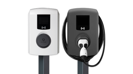 2 uitvoeringen van Eve Single Pro-line laadpalen van Alfen