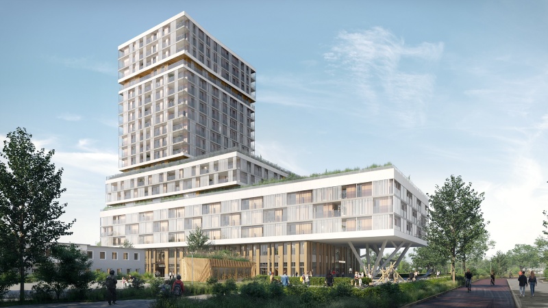 Schets van pand Floating Gardens