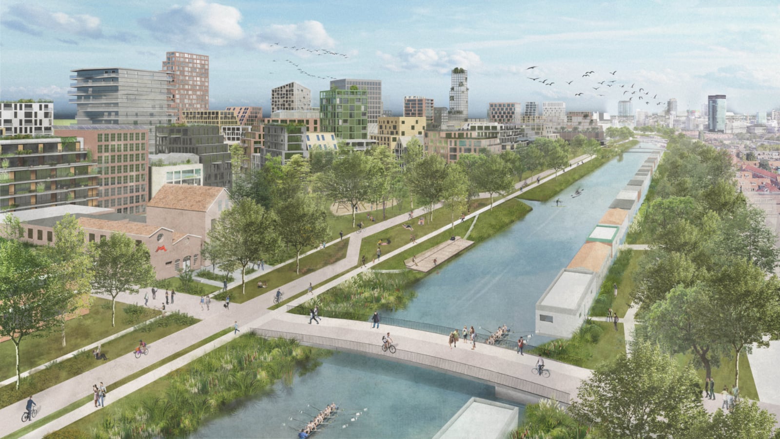 Tussen het Merwedekanaal en Park Transwijk bouwt Utrecht een stadswijk van de toekomst