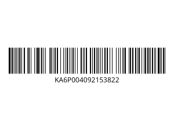 Een barcode van een energiemeter