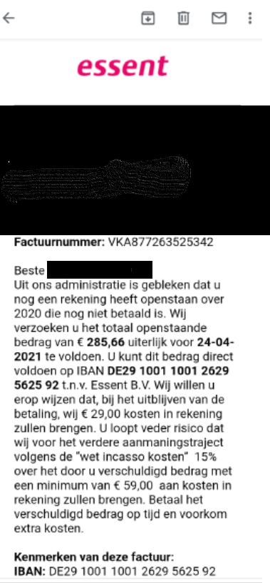 voorbeeld phishingmail