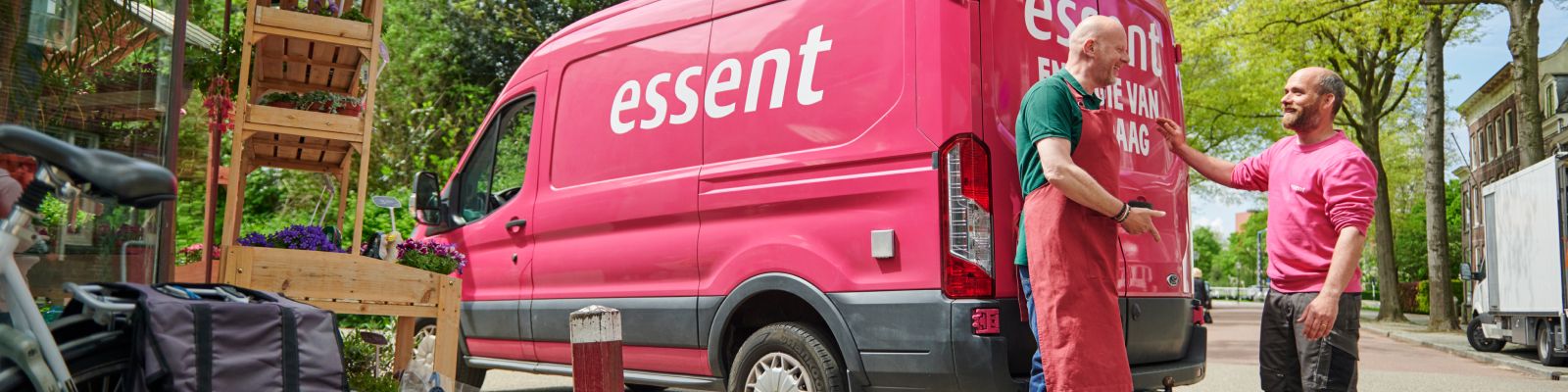 essent medewerkers bij essent busje