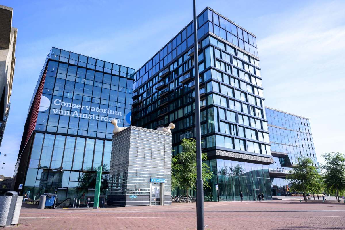 Voorkant van het pand Conservatorium van Amsterdam