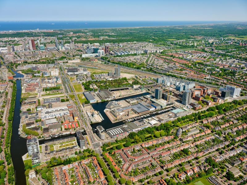 Meerwijk van bovenaf gefotografeerd