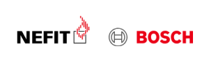 Logo cv-ketel merken Nefit en Bosch